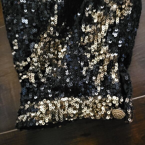 Farm Rio Sunny Mood Sequin Jumpsuit Women M Shimmer Glam Chic Party Flashy Disco - Picture 5 of 10